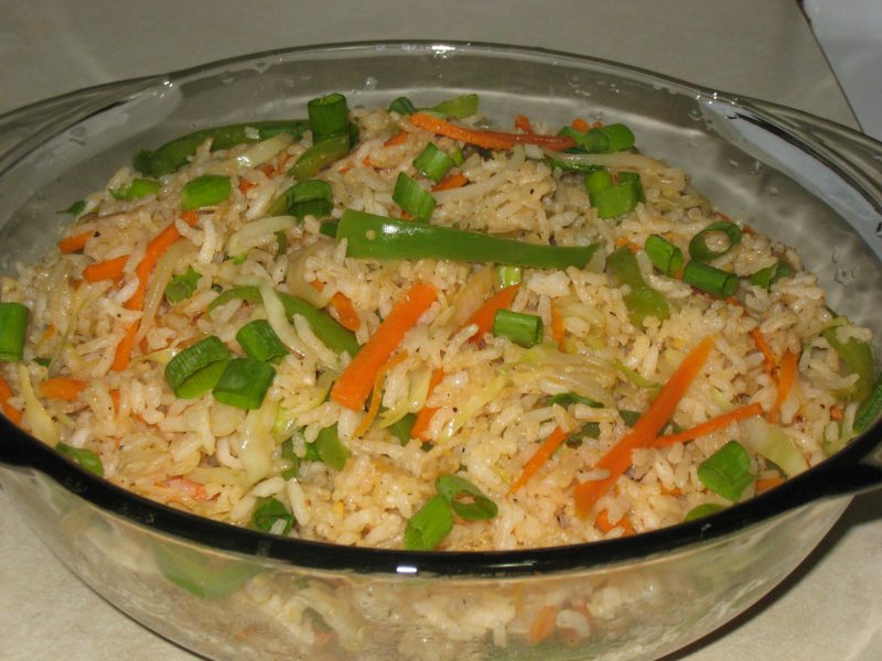 vegetable fried rice recipe- Famous Indian Recipes – veg fried rice