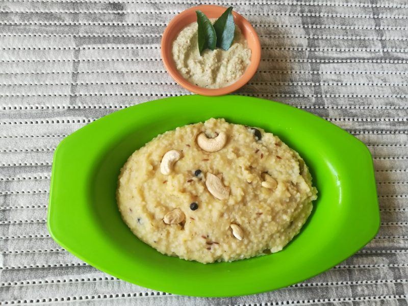 Varagu Arisi Ven Pongal – how to make Varagu Arisi Ven Pongal, Kodo Millet Ven Pongal