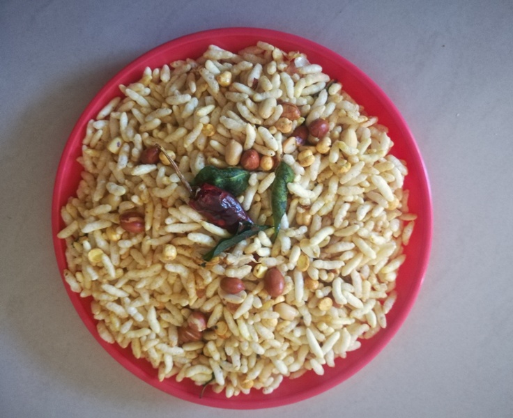 kara pori recipe, How to make kara pori recipe, Masala Pori Recipe